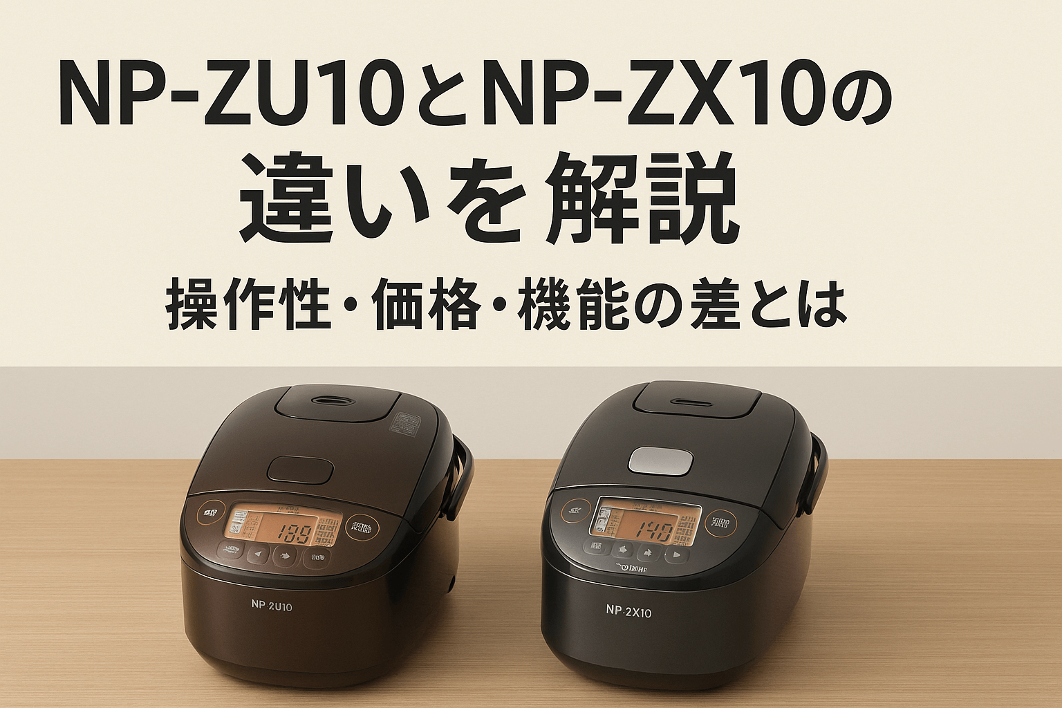 NP-ZU10とNP-ZX10の違いを解説｜操作性・価格・機能の差とは