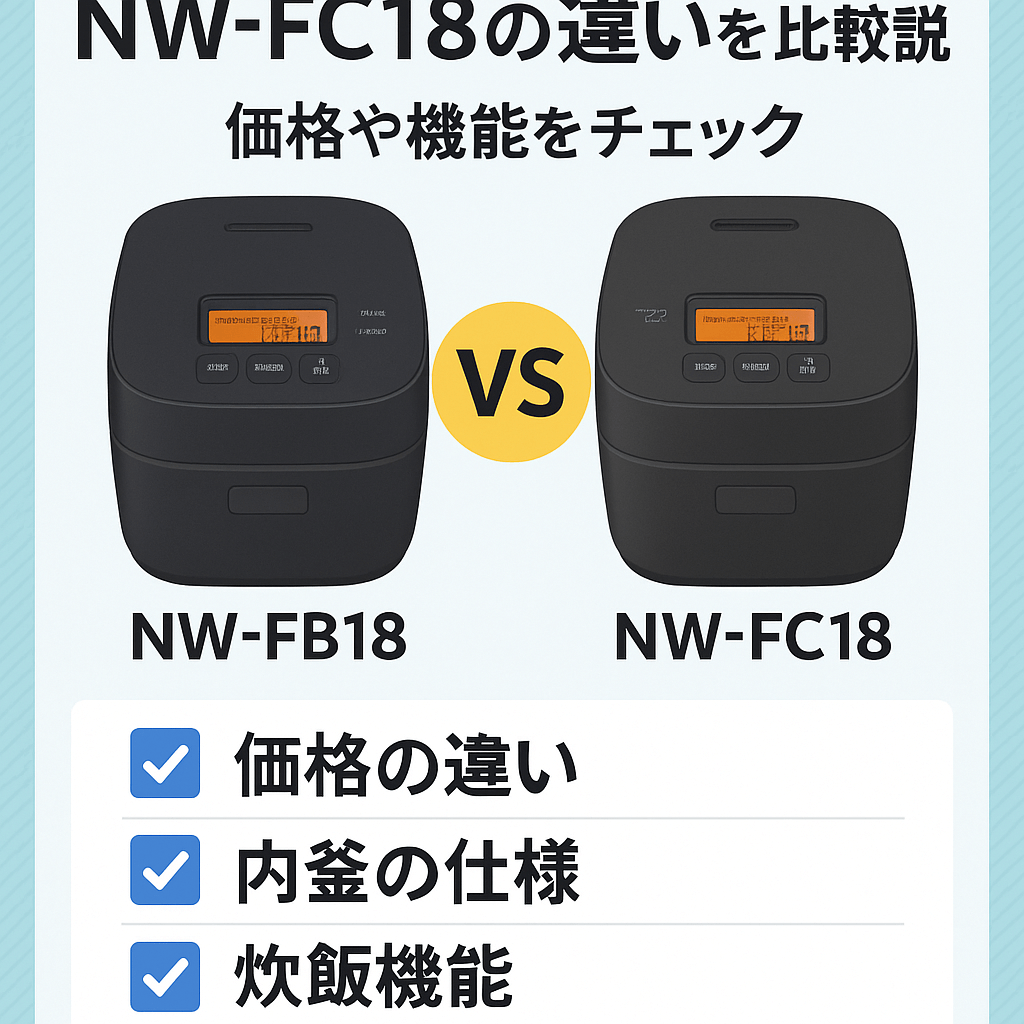 NW-FB18とNW-FC18の違いを比較解説｜価格や機能をチェック