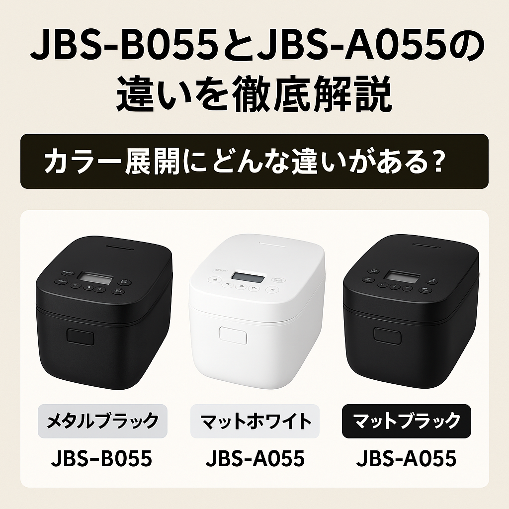 JBS-B055とJBS-A055のカラー展開の違い